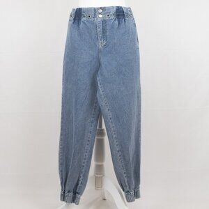 Women's Denim Jogger / Elastic Waist / Medium /